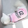 Mesh Atmungsaktive Hundekleidung Schnauzer Teddy Sport Große Hundetrikot Basketballkleidung Welpen-T-Shirts Sommer-Haustier-Katzen-Shirts