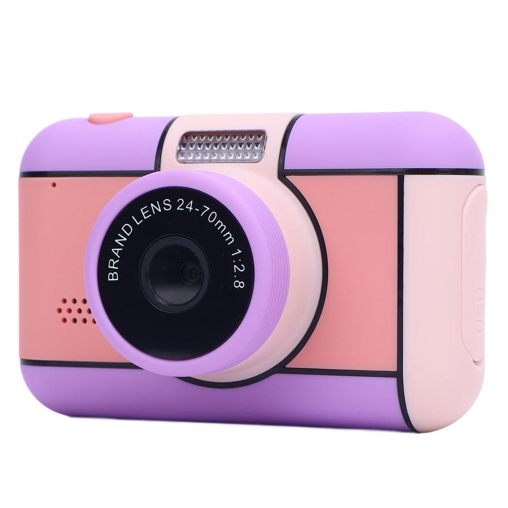 32MP 1080P Digital Camera with 2.4 Inch Screen LED Flash Compact Small Camera Toy with 32G Memory Card for Boys Girls Photography