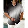 Camicia da uomo con fantasia geometrica Stampa 3D Camicia con bottoni Camicia casual Camicia estiva Manica corta Abbigliamento quotidiano per le vacanze