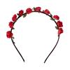 Hot sale ladies rose flower hair bands colorful wedding headwear