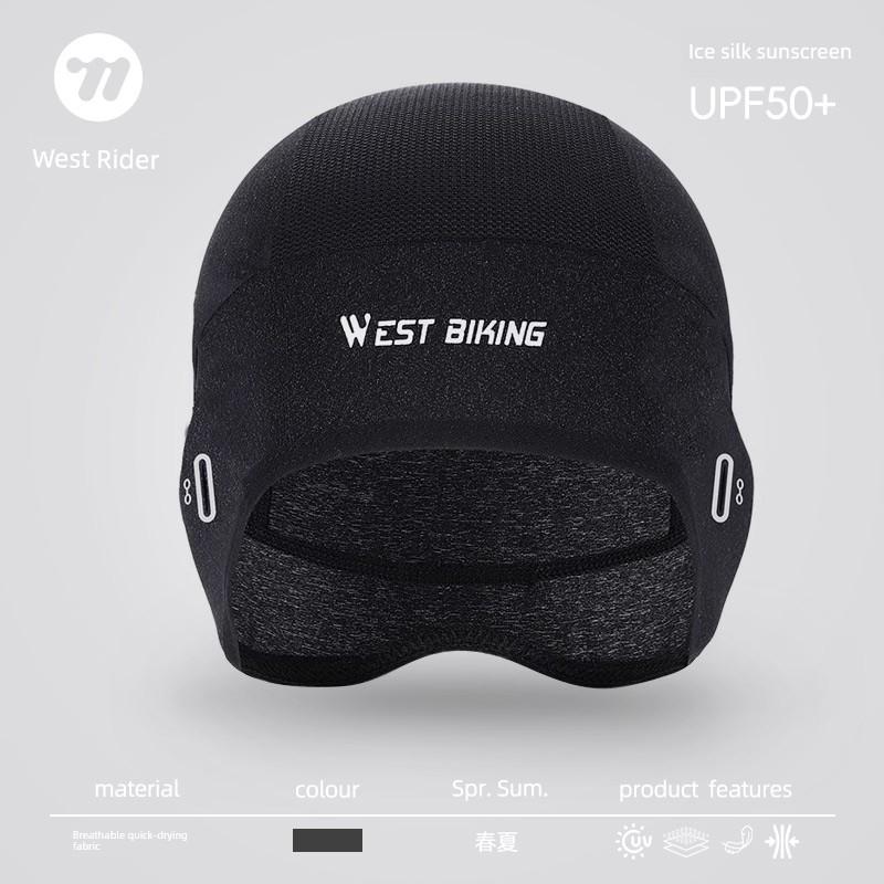 West Rider Bicycle Ice Silk Small Hat Summer Sun Protection Headgear Unisex Helmet Liner Breathable Headscarf for Cycling