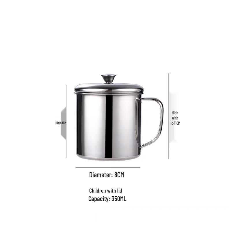 Dajujiang 304 Stainless Steel Kids Drinking Cup with Lid