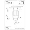 Spot Sufitowy Nowoczesny Ryflowany Okrągły Czarny 10 Cm 1Xgu10 10W Aura Sollux Lighting