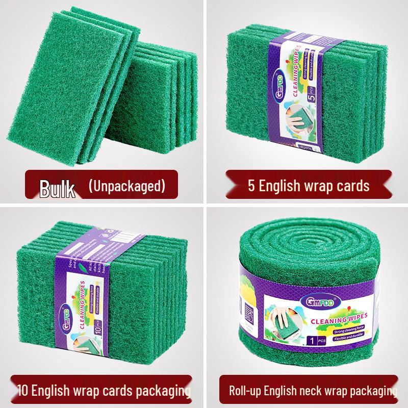 Tampon à récurer émeri Brosse de cuisine - Nettoyant pour vaisselle, casseroles, chiffons et rouille