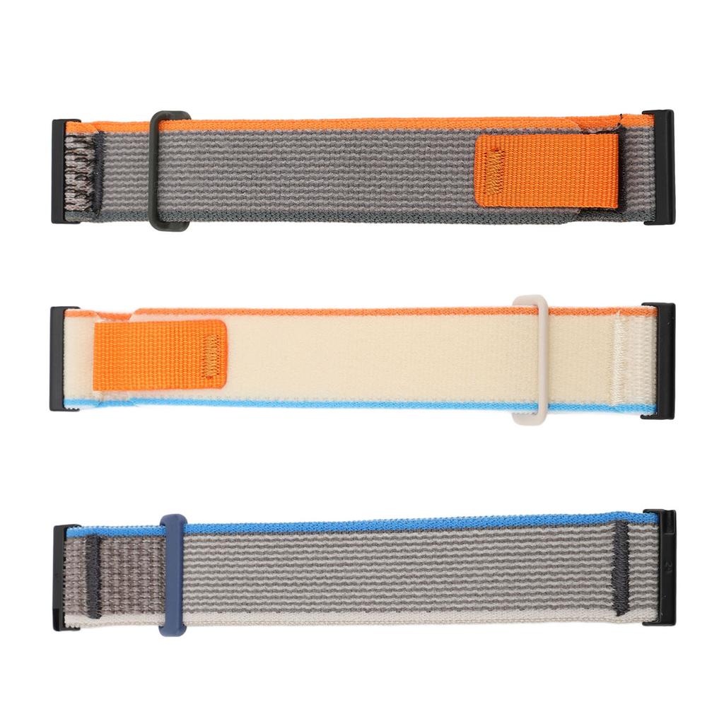 Sportovní nylonový řemínek na hodinky se suchým zipem 24 mm Elastický Prodyšný Nastavitelný Náhradní Watc