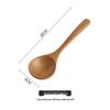 ZISIZ Beechwood Long Handle Wooden Soup Spoon
