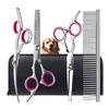 Pet Grooming Scissors Kit Stainless Steel Dog Trimmer Sets Tool Curved Shears