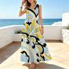 Women's Floral Beach Maxi Dress Sleeveless,Flowy Hem,Soft Fabric,Ideal for Vacation,Daily Casual,Party & Travel Photo Shoots