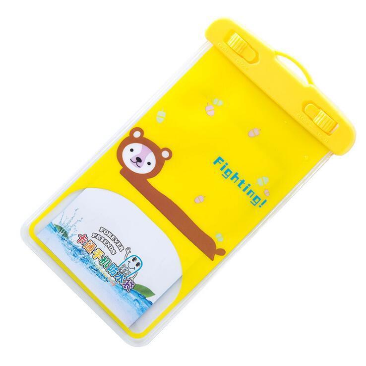 Cartoon Waterproof Mobile Phone Pouch for Swimming, Rafting, and Outdoor Use