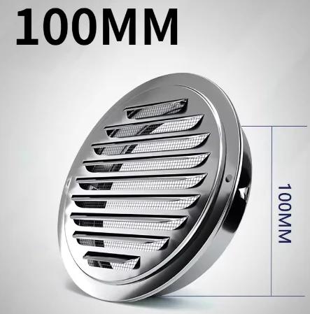 2pcs Stainless steel Exterior wall air outlet vent grille round duct cap air ventilation cover hole plug ventilation system