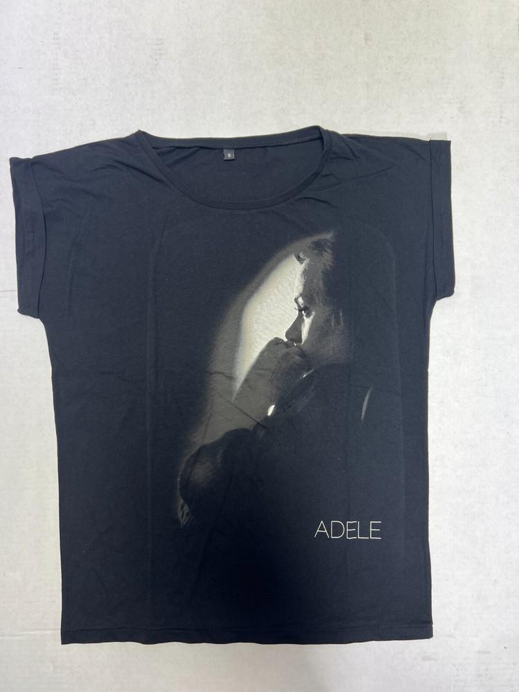 ADELE Portrait Ladies’ Rolled Sleeve TEE BLACK TSHIRT OFFICIAL WOMAN  NEW Unisex T-Shirt Graphic Tee S