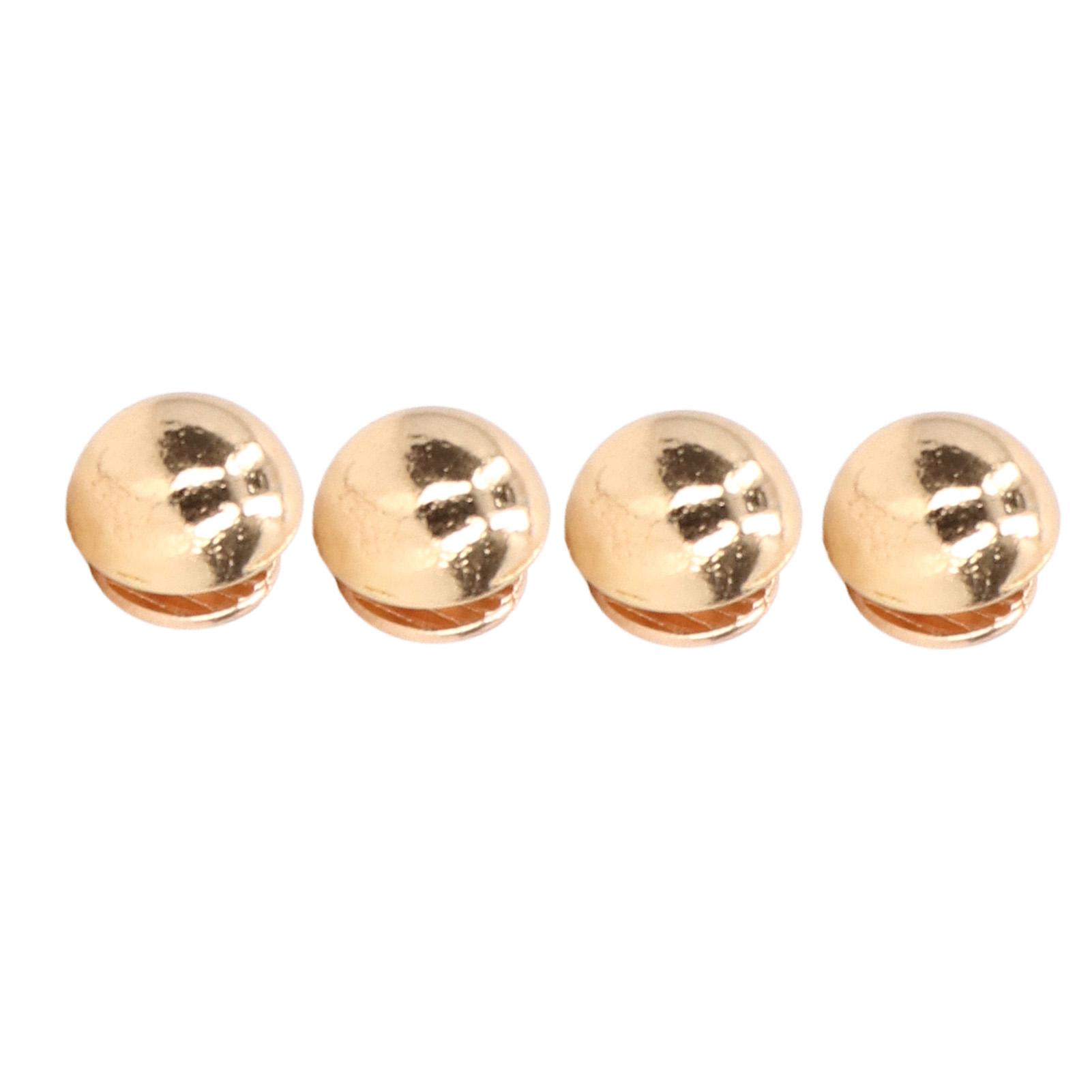 10mm 100 Sets Mushroom Rivets Round Hd Semicircle Electroplating Process Alloy Mushroom Rivets for Bags Shoes