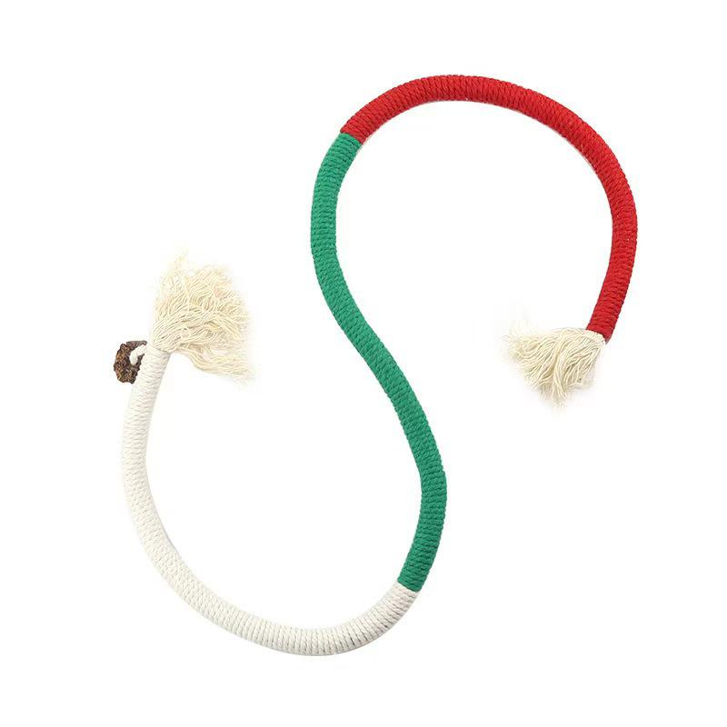 Durable Chewy Rope Cat Toy - Wear-Resistant Insect Gall Fruit for Teeth Grinding & Quiet Play, Relieves Boredom, No Shedding