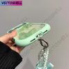 Cute Cat Ears Butterfly Transparent Lanyard Case for iPhone 17e 16 15 14 13 12 Pro Max 17 Air 11 Large Window Soft Edges Cover