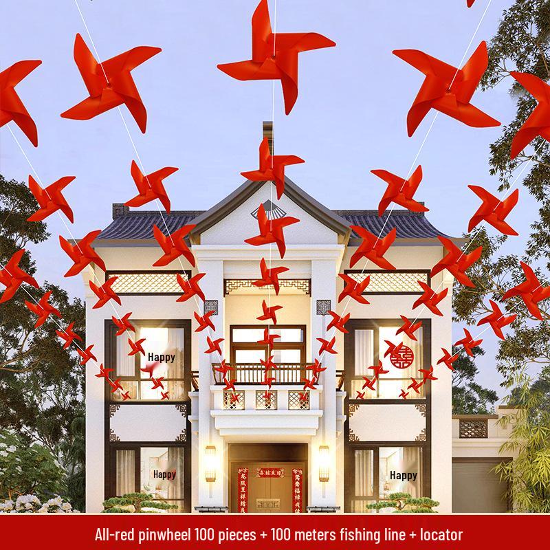 Festone Triangolare Rosso Personalizzabile per Decorazioni di Matrimonio