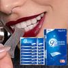 Large Capacity PAP 9D Bright White Teeth Strips, Dry Application Design, Long-Lasting Fit on Teeth, Hydrogen Peroxide-Free, Sensitive-Free Teeth