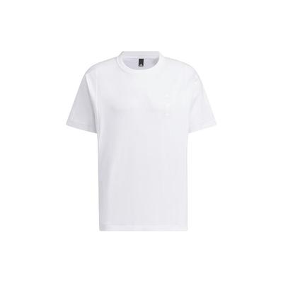 Camisetas para Hombre Blancas Cuello Redondo Ajuste Recto Moderado IX4273