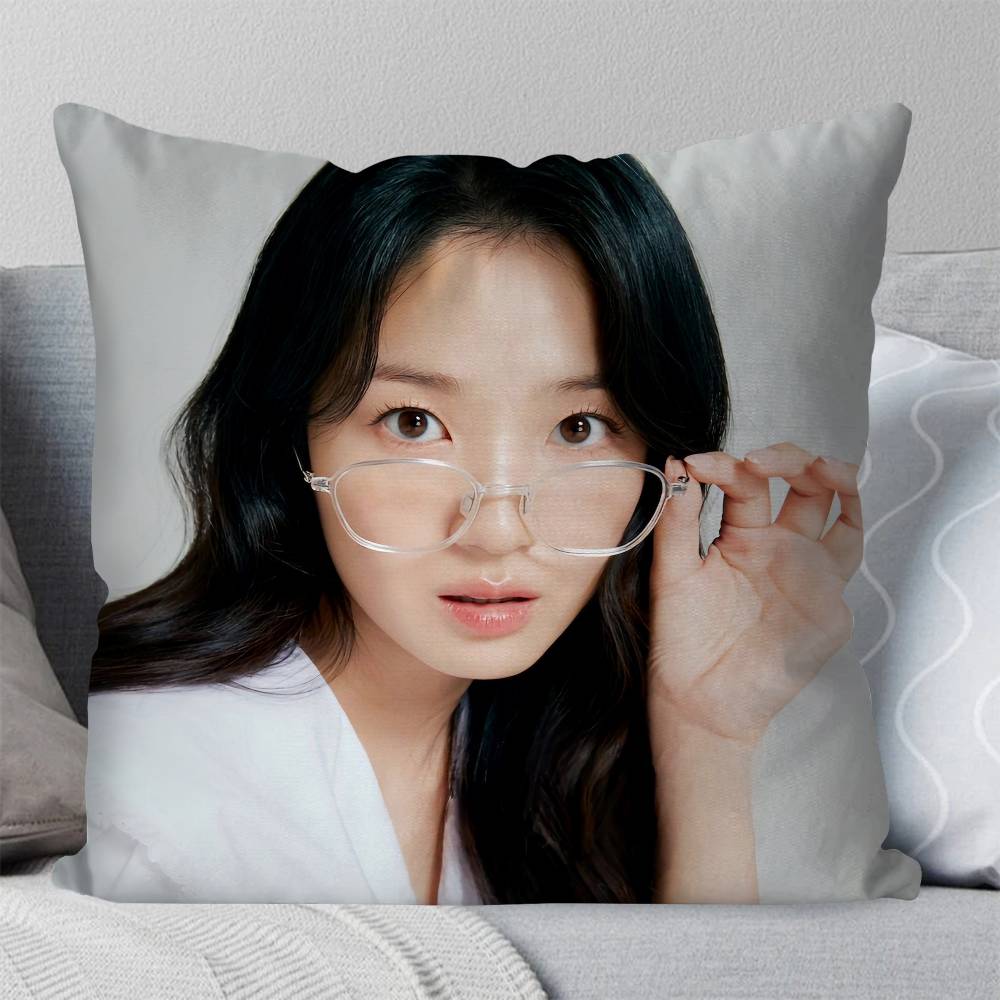 Korean Celebrity KKim Hye Yoon Pillow Case Fashion Square Pillowcase Bedroom Sofa Room Ins Decoration Leisure