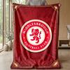 Manta de Franela Suave y Polar del Middlesbrough FC Ligera Acogedora Cálida Manta de Tiro Para Sofá Cama Decoración del Hogar