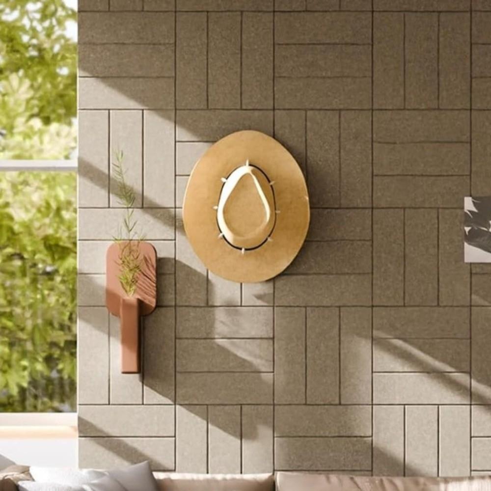 Self Adhesive Felt Acoustic Panels Vertical Stripe Memo Board Pinboard Tiles Dart Pads