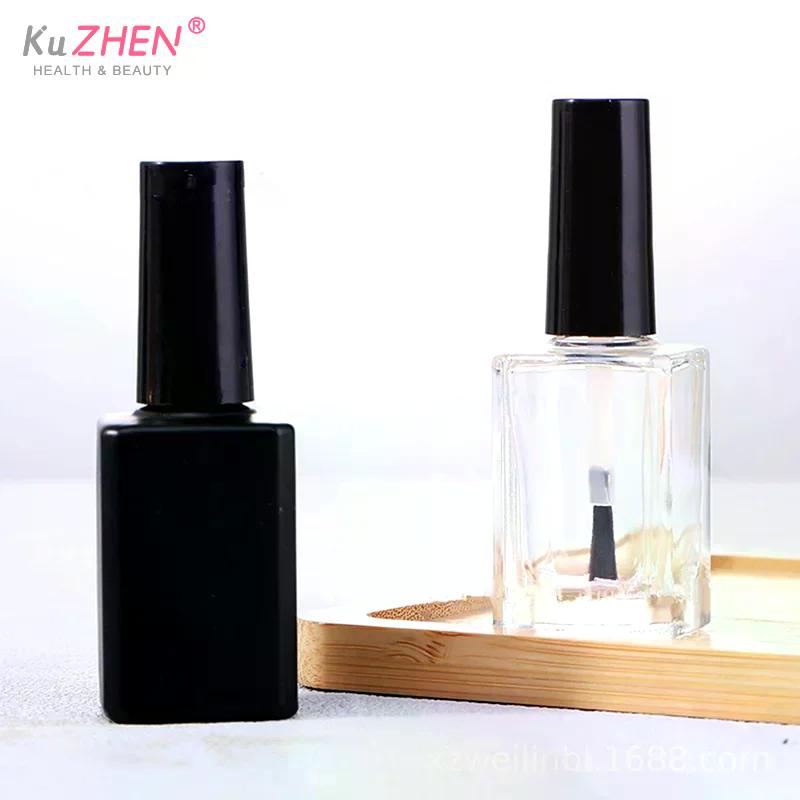 1*5/10/12/15ML Empty Clear Glass Nail Polish Bottles With Brush Cap Refillable Containers For Nail Art Lip Golss Liquid Sample