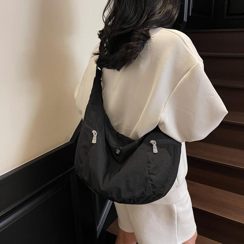 Hobo Bag Women's Large Capacity Shoulder Crossbody Bag Lightweight Sports Bag