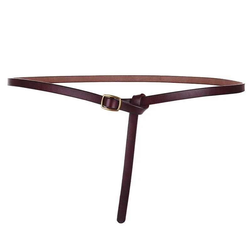 Minimalist Womens Style Waist Belt Metal Buckle Dress Suit Belt Shapewear