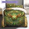 Legendary Mural Pattern Bedding Quilt Set Quilt Cover Pillowcase Home Decoration Birthday Gift (1 * Duvet Cover + 2 * Pillowcase, Without Core)