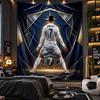 Wall Hanging Tapestry Cristiano Ronaldo Print Cloth for Living Room Bedroom Home Decor
