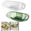 Extendable Strainer Basket Household for Dishes Pasta Drain Vegetables Clear