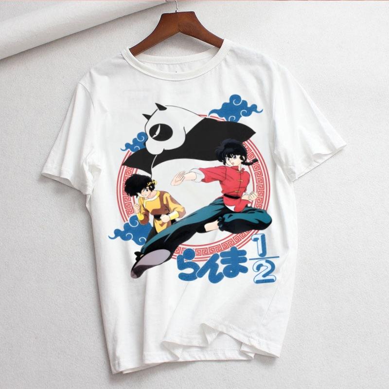 Ranma 12 ranma 12 Camicia Moda Estiva T-shirt Grafica Top da Donna Base Magliette Girocollo Divertenti T-shirt Ragazze