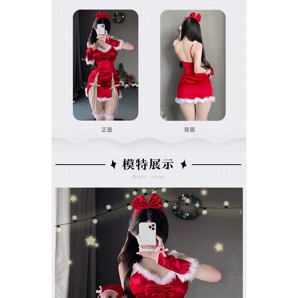 Xianyi Sexy Underwear Christmas Qqny Uniform Temptation Pure Desire Sexy Open File Free New Year's Robe Female S40