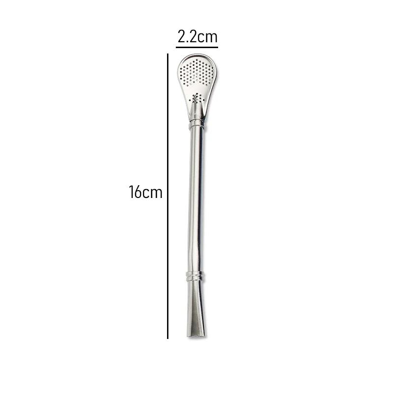 

Colorful 304 Stainless Steel Tea Drinking Straws Spoon Yerba Mate Tea Filter Reusable Bombilla Gourd Tea Tools Bar Accessories серебряный