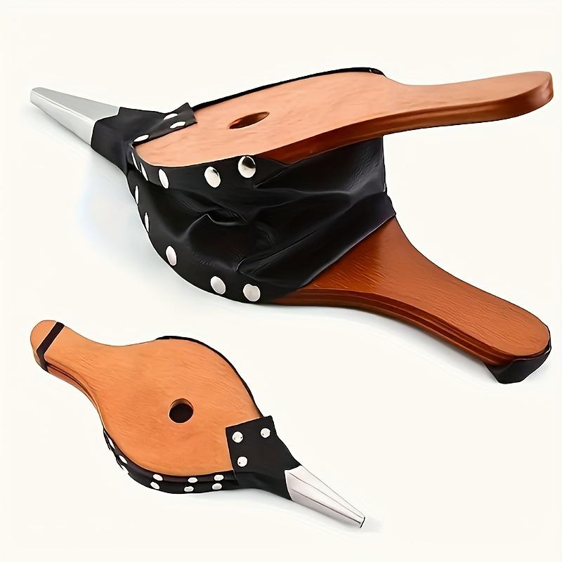 

1 шт. Ручной воздуходув для уличных барбекю - Деревянный каминный барабан M