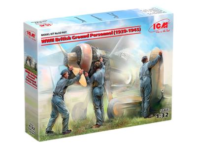 ICM WWII Royal Air Force Ground Crew Set Plastic Model 32107 1/32 1939-1945