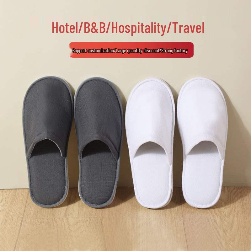 Luxurious Non-slip Hotel & Home Disposable Slippers