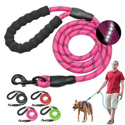 Reflektierende Outdoor Hunde Haustier Leine Seil Nylon Kleine Hunde Welpen Leinen 150cm Lang Hochbelastbar Große Hunde Leine Blau Rosa Grün Schwarz