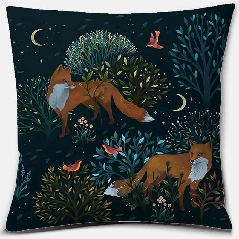 Moon and Star Pattern Pillowcase Office Living Room Home Pillowcase Car Ornaments