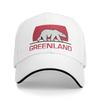 Casquette de Baseball Drapeau Groenland Ours Accessoire Unisexe Femmes Chapeau Trucker Chapeaux Casquette Mode Quotidien Toutes Saisons Voyage Ajustement Réglable Couvre-chef