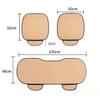 Universal Ice Silk Car Seat Cushion Set - Breathable, Non-Slip, Cooling, No Backrest (3-Piece)