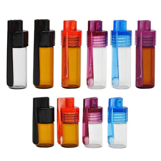 בקבוק תבלינים 36 מ"מ/51 מ"מ זכוכית כלי אבקה חסין לחות קל לניקוי בקבוק תבלינים מעשי רב תפקודי קל משקל