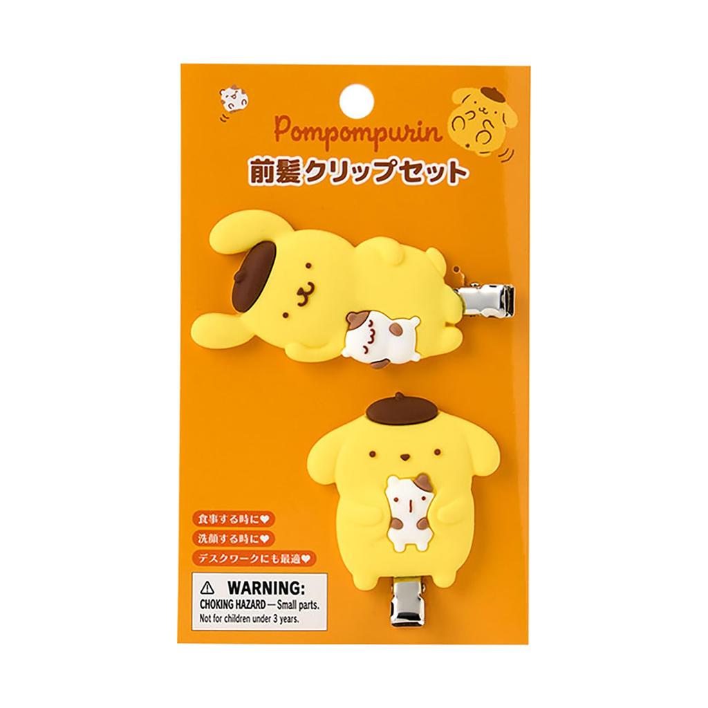 Sanrio Pompompurin Bangs Clip Set and Friendship PVC and Ages 3 and 613070 (Purin Muffin's Time) Steel, Up,