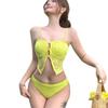 European & American Style Mid-Waist Three-Piece Lace Swimsuit for Women, In Stock