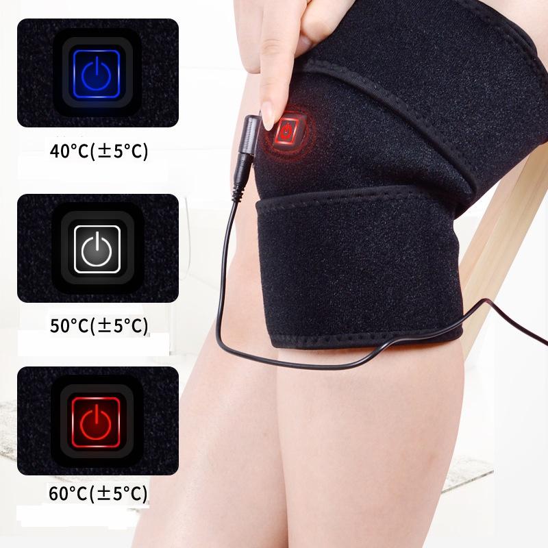 Electric Knee Arthritis Thermal Therapy Pad With Adjustable Wrap And Long Power Cord For Pain Relief And Injury Recovery