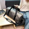 Tote Travel Bag: Large Capacity, Single Shoulder & Crossbody, Casual Sports Fitness Bag with Printed Logo