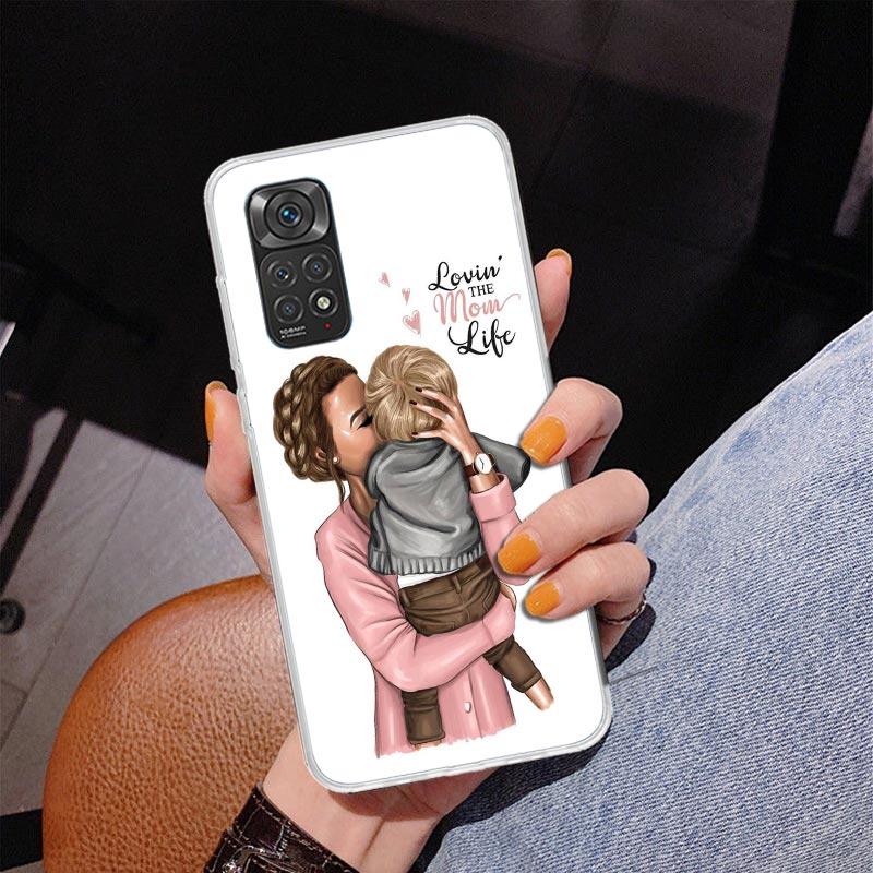 Baby Mom Girls Phone Case For Xiaomi Redmi Note 15 14 13 12S 12 11 Pro Plus 14S 11S 11E 10 10S 11T 5G Personalized Cover Redmi N