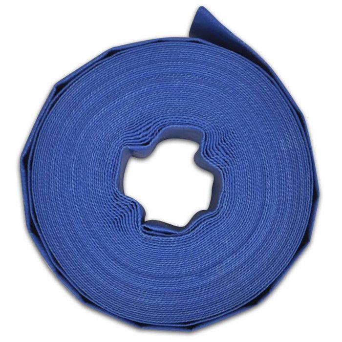 VidaXL Tuyau plat 50 m 3" PVC 151799