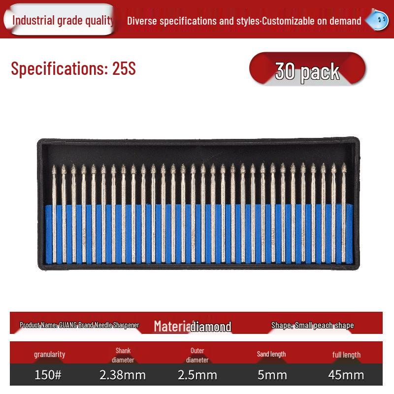 Lin Guang Diamond Electroplated Grinding Needle for Jade Carving and Mold Polishing