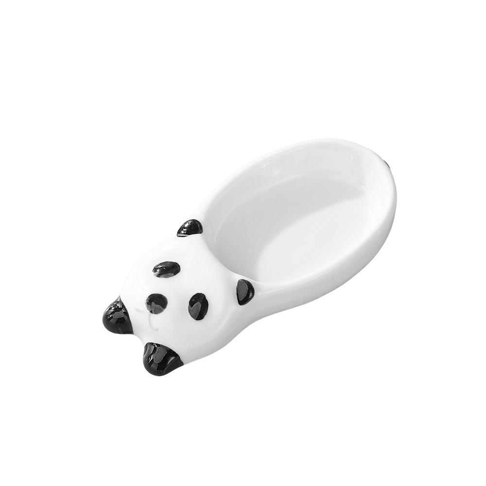Cartoon Panda Ceramic Taste Plate Household High-Value Seasoning Sauce Oil Plate Vinegar Plate Cute Shape Hot Pot Dipping Plate