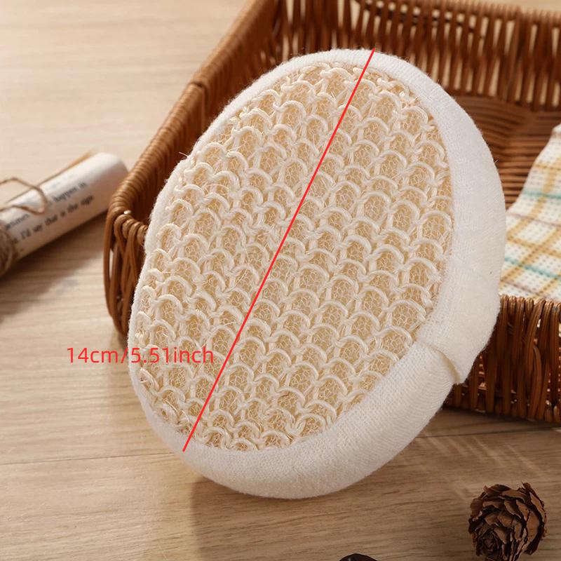 1Pcs Bath Ball New Sisal Elliptical Sponge Bath Brush Hemp Bath Towel Exfoliating Bath Artifact For Bathroom Spa Use